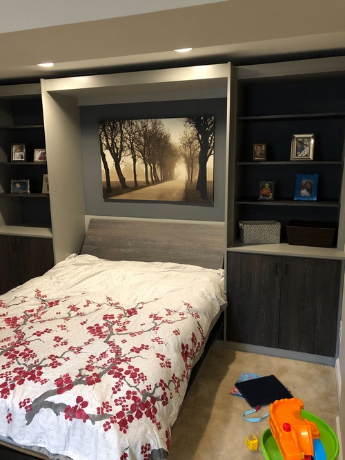 Murphy bed showroom display in Chantilly VA